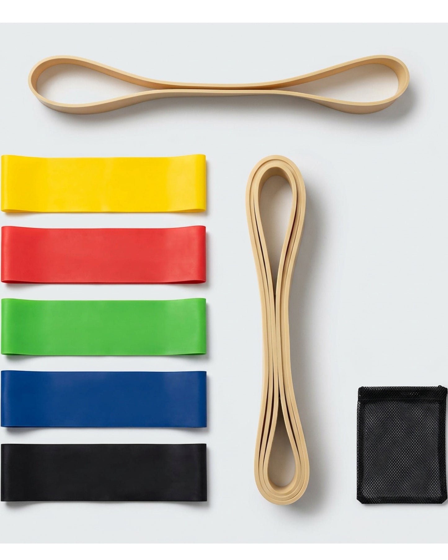 Corelit Latex Loop Resistance Bands 5 Level Set