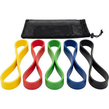 Corelit Latex Loop Resistance Bands 5 Level Set