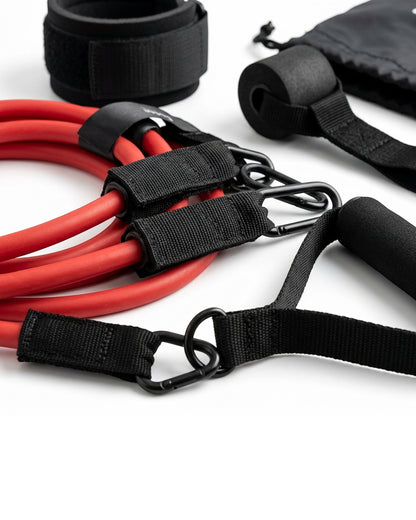 Corelit Latex Tube Resistance Band Kit With Handles
