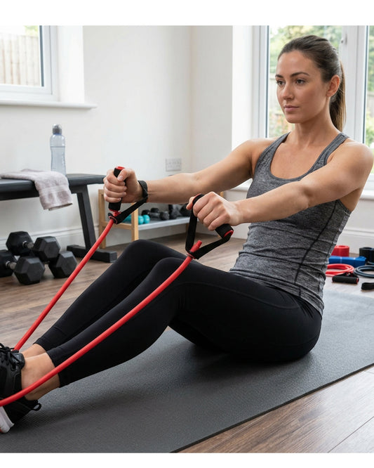 Corelit Latex Tube Resistance Band Kit With Handles