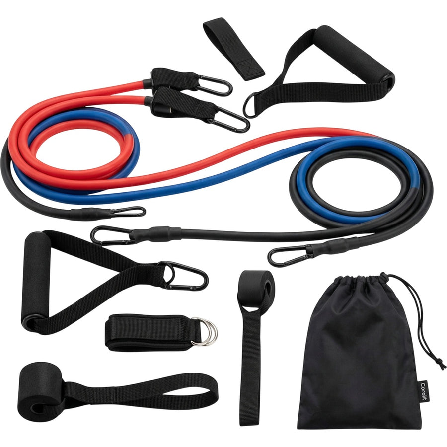 Corelit Latex Tube Resistance Band Kit With Handles